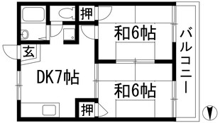 メゾンクレハの物件間取画像